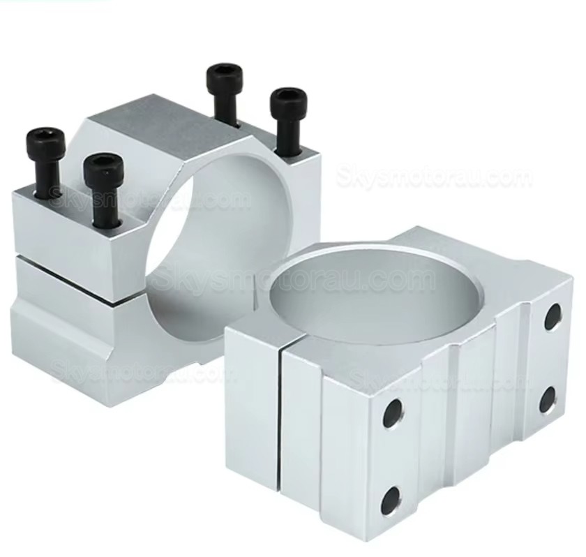 65mm/80mm/100mm/125mm Aluminum Clamp Holder / CNC Spindle Motor Bracket Seat OSP001705